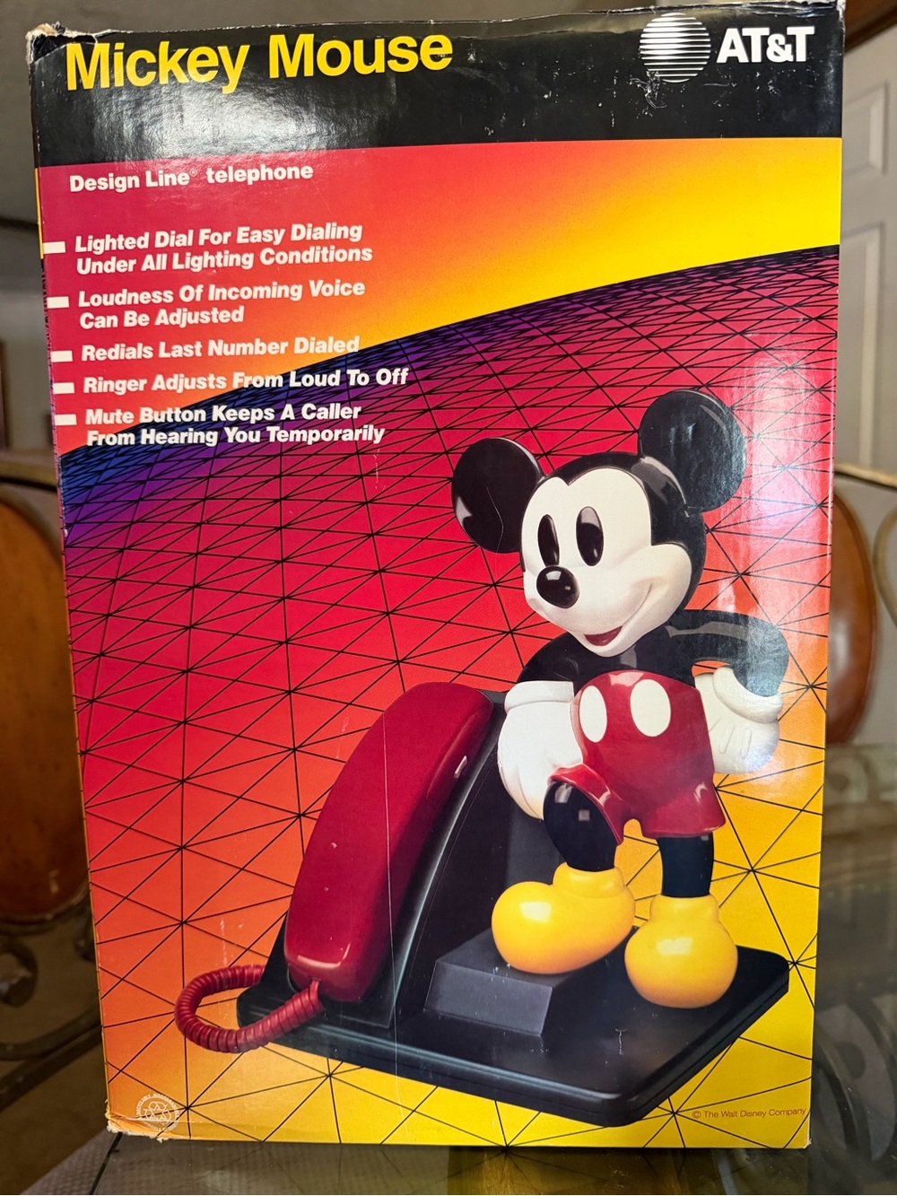 Mickey Mouse Red Corded Desk Telephone by AT&T